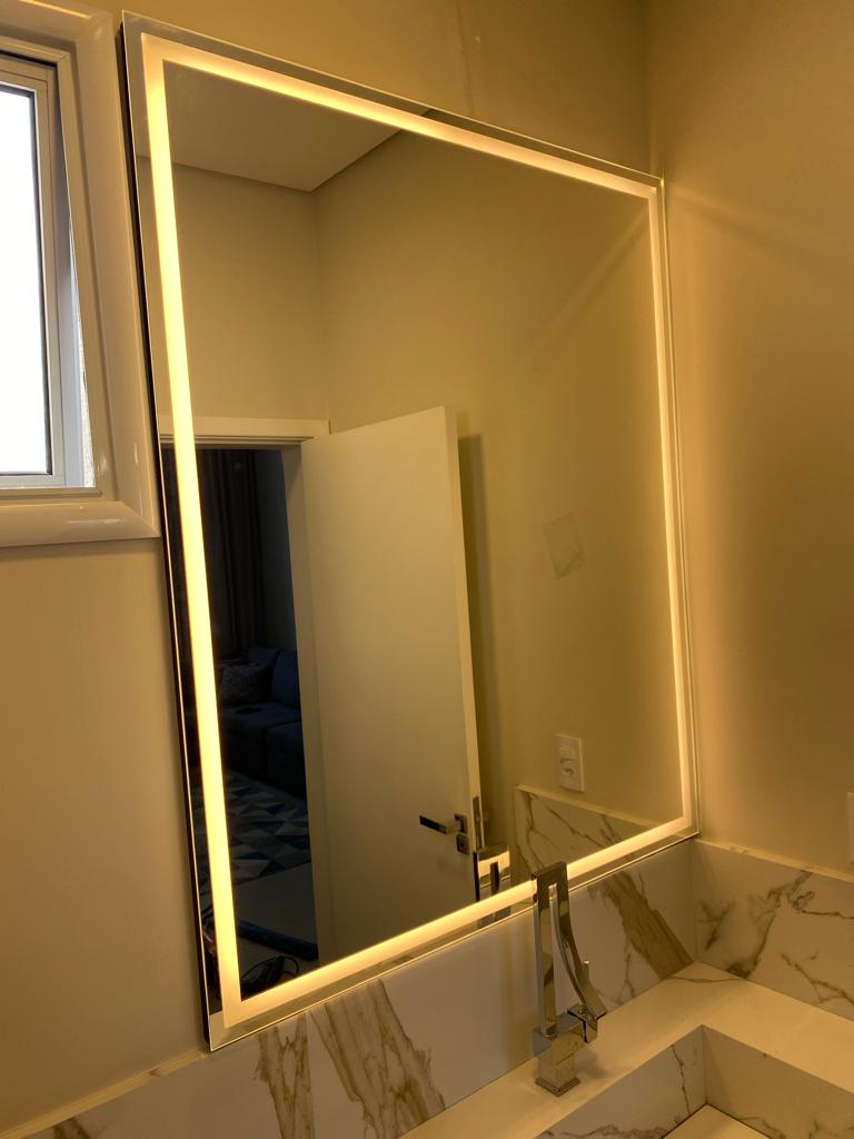 ESPELHO JATEADO COM LED 